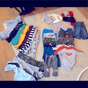 Baby boy clothing / some neutrals like new , Sfpf home !!!